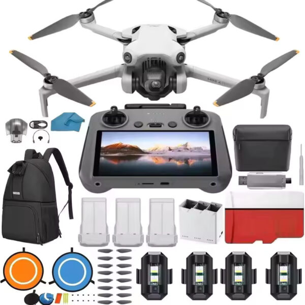 New mini 4 pro folding drone with RC 2 remote fly more combo